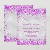 Papier Budget anniversaire argent violet rose rose (Devant / Derrière)