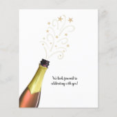 Papier Budget Anniversaire CHEERS À NOMBRE D'ANNÉES Black (Dos)