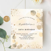 Papier Budget anniversaire eucalyptus parties scintillant