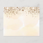 Papier Budget anniversaire or eucalyptus chute enregistre (Dos)