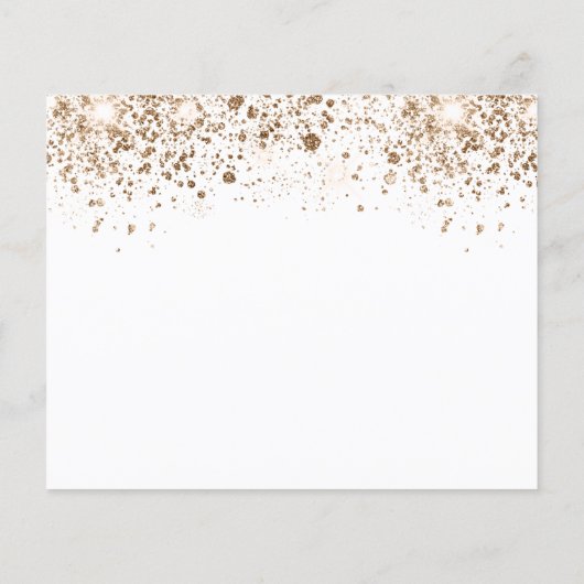 Papier Budget anniversaire or eucalyptus chute enregistre (Dos)