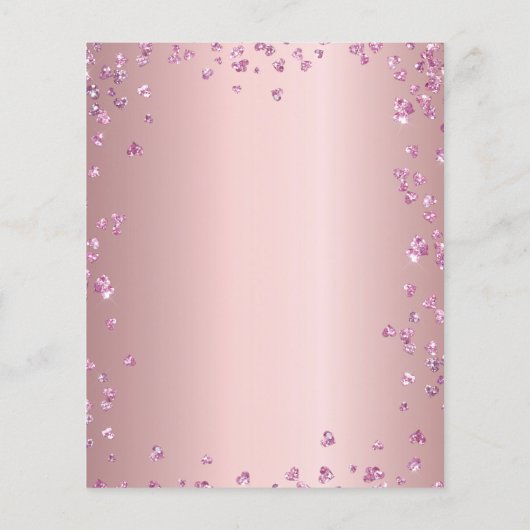 Papier Budget anniversaire Paris blush rose Eiffel invita (Dos)