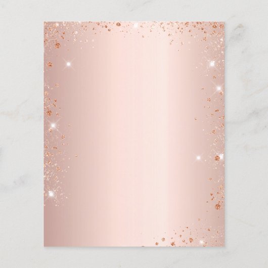 Papier Budget anniversaire Paris rose or Eiffel invitatio (Dos)