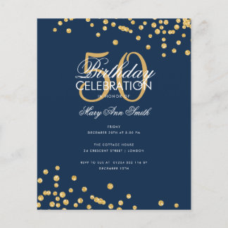 Papier Budget Anniversaire Parties scintillant de fête Co