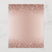 Papier Budget Anniversaire Parties scintillant Rose or ro (Dos)