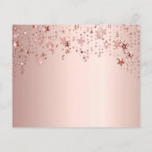 Papier Budget anniversaire rose étoiles or enregistrer la (Dos)