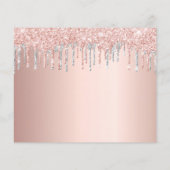 Papier Budget anniversaire rose or argent argent enregist (Dos)