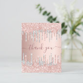 Papier BUDGET anniversaire rose or argent parties scintil (Debout devant)