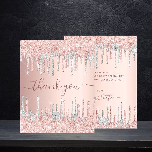 Papier BUDGET anniversaire rose or argent parties scintil