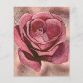 Papier Budget anniversaire rose or invitation (Dos)