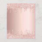 Papier BUDGET anniversaire rose or parties scintillant ro (Dos)