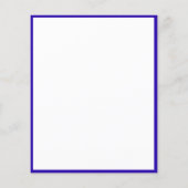 Papier Budget anniversaire royal bleu blanc arc invitatio (Dos)