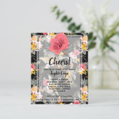 Papier Budget Anniversaire Tropical Invitations (Debout devant)