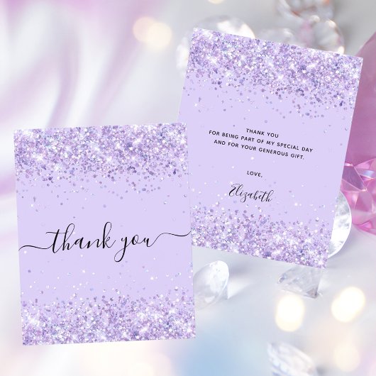 Papier Budget Anniversaire violet parties scintillant pou