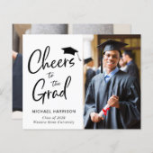 Papier Budget applaudit Grad Photo Faire-part Grad (Devant / Derrière)