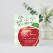 Papier Budget Apple de notre Baby shower oculaire Invitat (Debout devant)