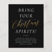 Papier Budget Apportez Vos Esprits De Noël Fête (Devant)