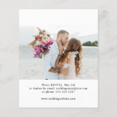 Papier Budget Après Réception De Mariage Photo De Parti (Dos)