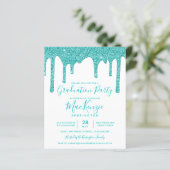 Papier BUDGET Aqua Parties scintillant Turquoise Drives G (Debout devant)