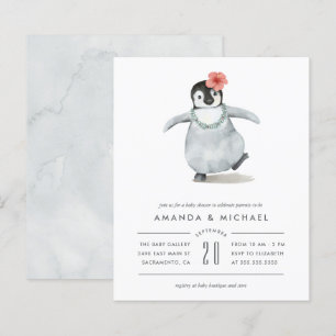 Papier Budget Aquarelle Bébé fille Baby shower de pingoui