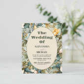 Papier Budget Aquarelle Blanc Lily Art Nouveau Mariage (Debout devant)