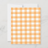 Papier Budget Aquarelle Citrus Orange Baby shower (Dos)
