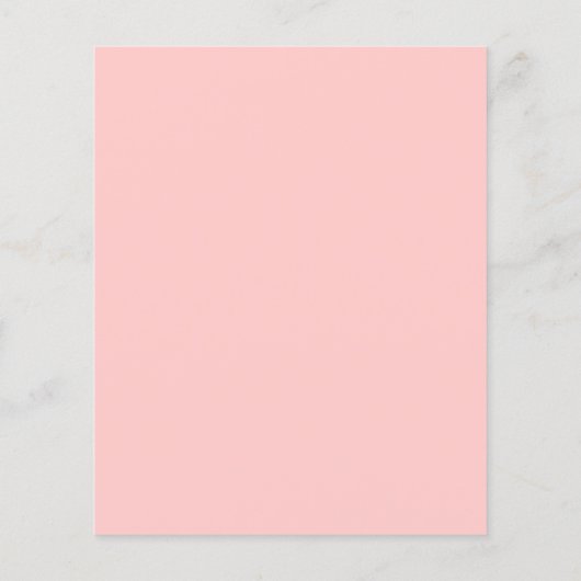Papier Budget Aquarelle Corail rose Faire-part de mariage (Dos)