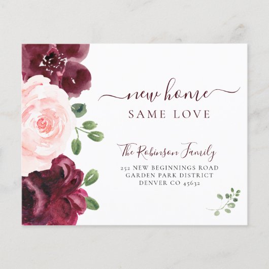 Papier Budget aquarelle élégante faire-part mobile (Devant)