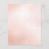 Papier budget aquarelle enterrement de vie de jeune fille (Dos)