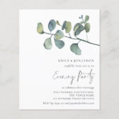 Papier Budget Aquarelle Foliage Mariage Soirée (Devant)