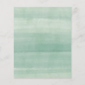 Papier Budget Aquarelle Mariage Pivoines & Eucalyptus (Dos)