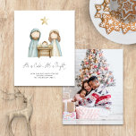 Papier Budget Aquarelle Nativité Scène Tout Est Calme Pho<br><div class="desc">Budget Aquarelle Nativité Scène Tout est calme avec Photo sur le dos. Un prix réduit de 4, 5 x 5, 6 pouces sur un semi-brillant de 110 livres, semblable en épaisseur à une carte postale, mais ne convient pas à l'utilisation comme carte postale. Une aquarelle minime illustrant Marie, Joseph et...</div>