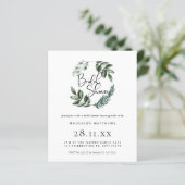 Papier Budget Aquarelle Verdure Fête des mariées de couro (Debout devant)