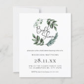 Papier Budget Aquarelle Verdure Fête des mariées de couro (Devant)