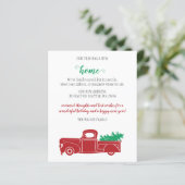 Papier Budget Arbre de Noël Camion Nous avons Déménagé Ca (Debout devant)