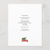 Papier BUDGET Arbre de Noël Camion photo Déménagement (Dos)