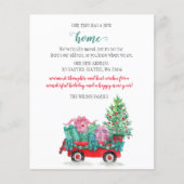 Papier Budget Arbre de Noël voiture Nous avons déménagé C (Devant)