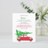 Papier Budget Arbre de Noël voiture Nous avons déménagé C (Debout devant)