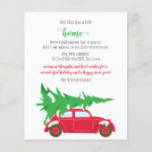 Papier Budget Arbre de Noël voiture Nous avons déménagé C (Devant)