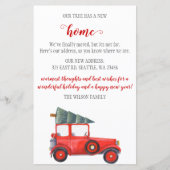 Papier Budget Arbre de Noël voiture Nous avons déménagé C (Devant)