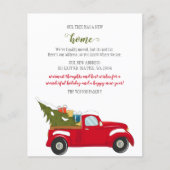 Papier Budget Arbre de Noël voiture Nous avons déménagé C (Devant)