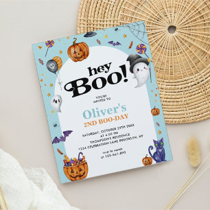 Papier BUDGET Arch bleu Hey Boo Halloween Anniversaire de