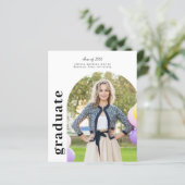 Papier Budget Arch Graduate Photo Graduate Faire-part (Debout devant)