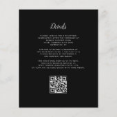 Papier Budget Arch Moody Bourgogne Noir QR Code Mariage (Dos)