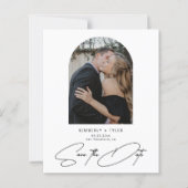 Papier Budget arch photo modern wedding save the date (Devant)