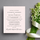 Papier Budget Arch Photo rose Mariage Invitation de récep