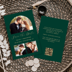 Papier Budget Arche 3-Photos Montage Vert QR Enregistrez 