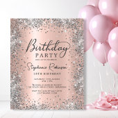 Papier Budget Argent Parties scintillant métal 18e annive