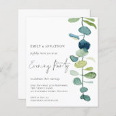 Papier Budget Artsy Eucalyptus Mariage Soirée (Devant / Derrière)