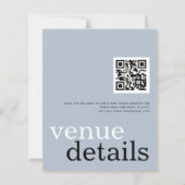 Papier BUDGET Au Code QR Dernier Dusty Fiançailles de tex (Dos)